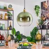 Koyoto Hanglamp, Kogellampje, Hanglamp Goud, 1-licht