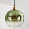 Koyoto Hanglamp, Kogellampje, Hanglamp Goud, 1-licht