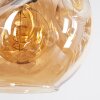 Ripoll Hanglamp, Kogellampje, Hanglamp Amber, Duidelijk, Rookkleurig, 6-lichts