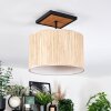 Bongal Plafondlamp Natuurlijke kleuren, Zwart, 1-licht