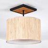 Bongal Plafondlamp Natuurlijke kleuren, Zwart, 1-licht