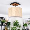 Bongal Plafondlamp Natuurlijke kleuren, Zwart, 1-licht
