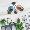 Gastor Plafondlamp, Kogellampje 52 cm Blauw, Chroom, Groen, Koperkleurig, Rookkleurig, 5-lichts