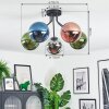 Gastor Plafondlamp, Kogellampje 52 cm Blauw, Chroom, Groen, Koperkleurig, Rookkleurig, 5-lichts