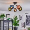 Gastor Plafondlamp, Kogellampje 52 cm Blauw, Chroom, Groen, Koperkleurig, Rookkleurig, 5-lichts