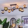Chehalis Plafondlamp, Kogellampje Blauw, Groen, Koperkleurig, 10-lichts