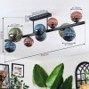 Chehalis Plafondlamp, Kogellampje Blauw, Groen, Koperkleurig, 10-lichts