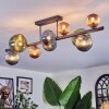 Chehalis Plafondlamp, Kogellampje Blauw, Groen, Koperkleurig, 10-lichts