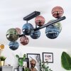 Chehalis Plafondlamp, Kogellampje Blauw, Groen, Koperkleurig, 10-lichts