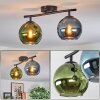 Koyoto Plafondlamp, Kogellampje Blauw, Groen, 2-lichts