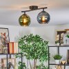 Koyoto Plafondlamp, Kogellampje Blauw, Groen, 2-lichts