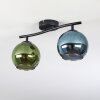 Koyoto Plafondlamp, Kogellampje Blauw, Groen, 2-lichts