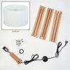 Flemming Staande lamp Natuurlijke kleuren, Nikkel mat, 1-licht