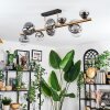 Chehalis Plafondlamp, Kogellampje Goud, Zwart, 10-lichts