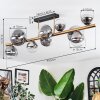 Chehalis Plafondlamp, Kogellampje Goud, Zwart, 10-lichts