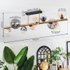 Chehalis Plafondlamp, Kogellampje Goud, Zwart, 10-lichts