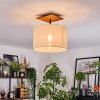 Bassagoda Plafondlamp Natuurlijke kleuren, Zwart, 1-licht