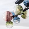 Chehalis Plafondlamp, Kogellampje Blauw, Groen, Duidelijk, Koperkleurig, 10-lichts