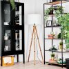 Flemming Staande lamp Hout donker, Zwart, 1-licht