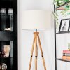 Flemming Staande lamp Hout donker, Zwart, 1-licht