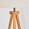 Flemming Staande lamp Hout donker, Zwart, 1-licht