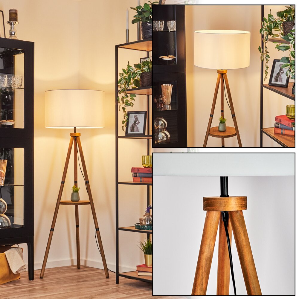 Flemming Staande lamp Bruin, Natuurlijke kleuren, Zwart, 1-licht main product photo