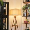 Flemming Staande lamp Bruin, Natuurlijke kleuren, Zwart, 1-licht