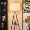 Flemming Staande lamp Hout donker, Zwart, 1-licht