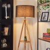 Flemming Staande lamp Natuurlijke kleuren, Zwart, 1-licht