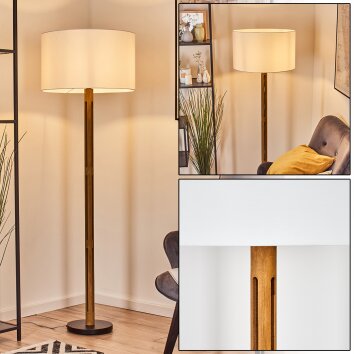 Flemming Staande lamp Bruin, Natuurlijke kleuren, Zwart, 1-licht Flemming Staande lamp Bruin, Natuurlijke kleuren, Zwart, 1-licht
