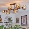 Ripoll Plafondlamp, Kogellampje Amber, Duidelijk, Rookkleurig, 10-lichts