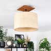 Sabadim Plafondlamp Natuurlijke kleuren, Zwart, 1-licht