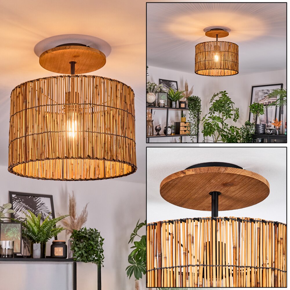 Cando Plafondlamp Natuurlijke kleuren, Zwart, 1-licht main product photo
