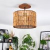 Cando Plafondlamp Natuurlijke kleuren, Zwart, 1-licht