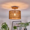 Cando Plafondlamp Natuurlijke kleuren, Zwart, 1-licht