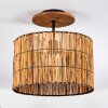 Cando Plafondlamp Natuurlijke kleuren, Zwart, 1-licht