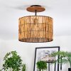 Cando Plafondlamp Natuurlijke kleuren, Zwart, 1-licht