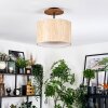 Bongal Plafondlamp Natuurlijke kleuren, Zwart, 1-licht
