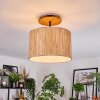 Bongal Plafondlamp Natuurlijke kleuren, Zwart, 1-licht