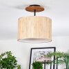 Bongal Plafondlamp Natuurlijke kleuren, Zwart, 1-licht