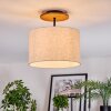 Bassagoda Plafondlamp Natuurlijke kleuren, Zwart, 1-licht