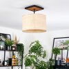 Sabadim Plafondlamp Natuurlijke kleuren, Zwart, 1-licht