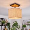 Sabadim Plafondlamp Natuurlijke kleuren, Zwart, 1-licht