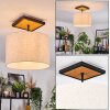 Bassagoda Plafondlamp Natuurlijke kleuren, Zwart, 1-licht