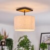 Bassagoda Plafondlamp Natuurlijke kleuren, Zwart, 1-licht