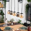 Gastor Hanglamp, Kogellampje, Hanglamp Amber, Rookkleurig, 5-lichts