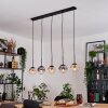 Gastor Hanglamp, Kogellampje, Hanglamp Amber, Duidelijk, Rookkleurig, 5-lichts