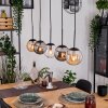 Gastor Hanglamp, Kogellampje, Hanglamp Amber, Duidelijk, Rookkleurig, 5-lichts