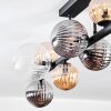 Chehalis Plafondlamp, Kogellampje Amber, Duidelijk, Rookkleurig, 10-lichts