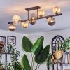 Chehalis Plafondlamp, Kogellampje Amber, Duidelijk, Rookkleurig, 10-lichts